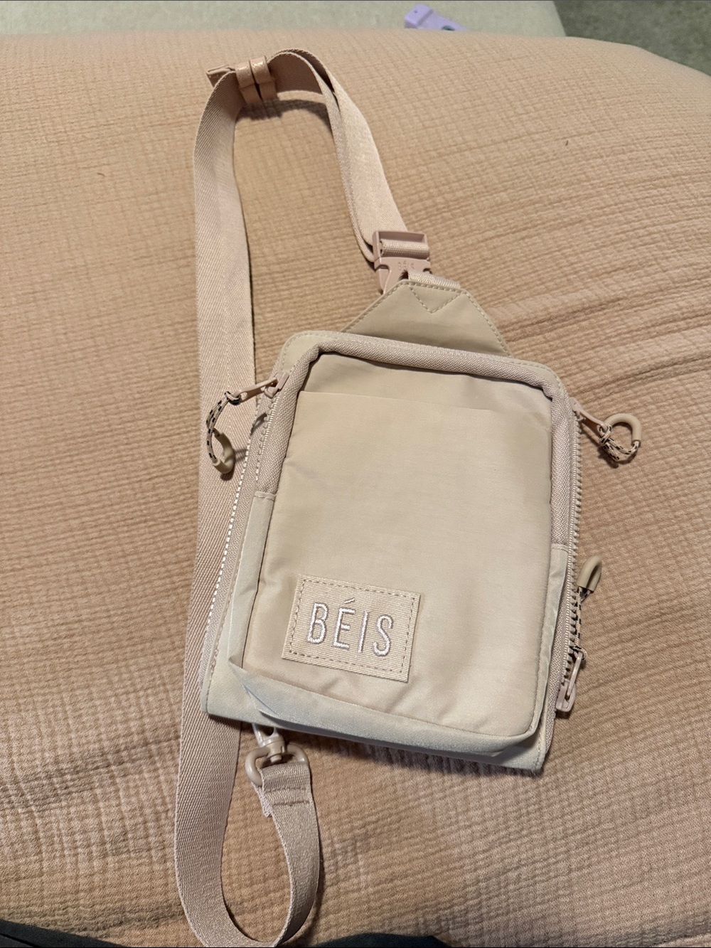 BEIS Atlas Pink Sling Crossbody Bag